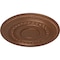 Ekena Millwork Oldham Ceiling Medallion (Fits Canopies up to 8 5/8"), Hand-Painted Polished Copper, 18"OD x 1 1/4"P CM18OLPOS - alternate 2